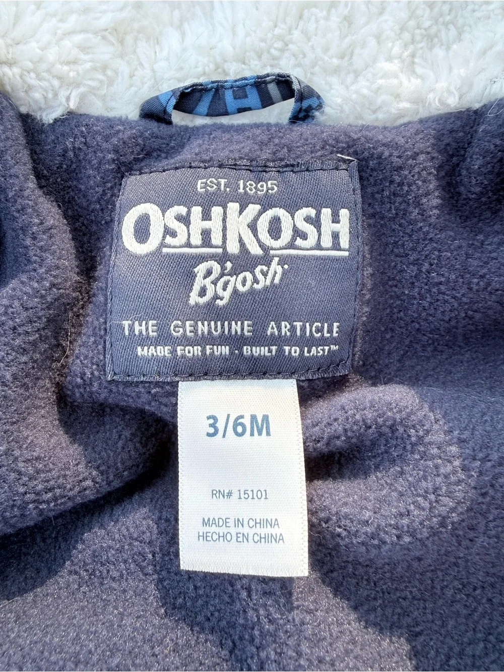 OshKosh Bgosh warm sherpa